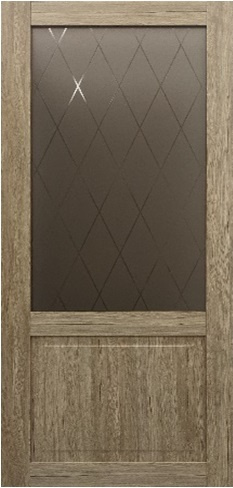 ЕвроОпт Межкомнатная дверь К7 ПО Ромб бронза, арт. 18776 - фото №2