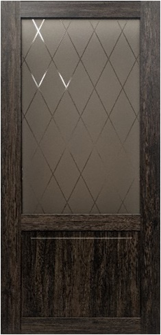 ЕвроОпт Межкомнатная дверь К7 ПО Ромб бронза, арт. 18776 - фото №1