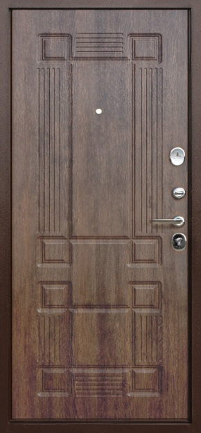 Феррони Входная дверь 10 см Троя антик Грецкий орех, арт. 0004602 - фото №1