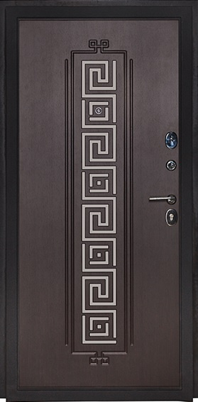 Антарес Входная дверь Греция хром, арт. 0004865 - фото №1