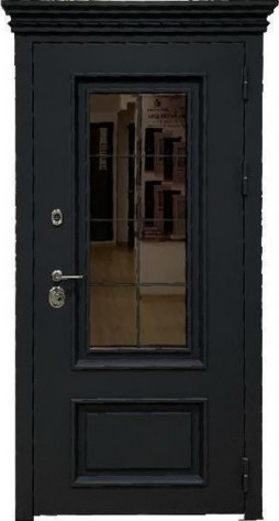 Двери ОПТторг Входная дверь Англия 2 Термо Муар серый, арт. 0004390