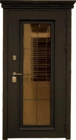 Двери ОПТторг Входная дверь Англия 1 Термо Муар коричневый, арт. 0004391