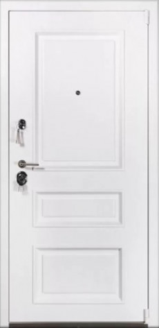 Двери ОПТторг Входная дверь Виктория Шагрень белая, арт. 0004407